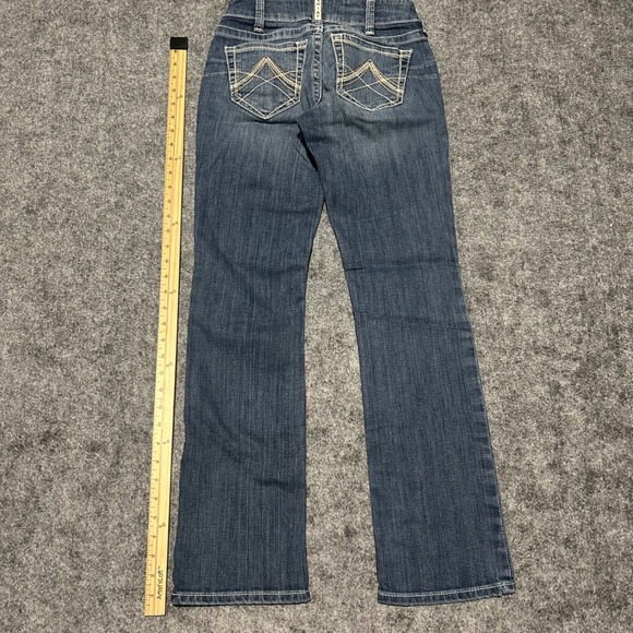 Ariat REAL Denim Mid Rise Bootcut Jeans Blue Size 26s CHECK MEASUREMENTS - Picture 3 of 6